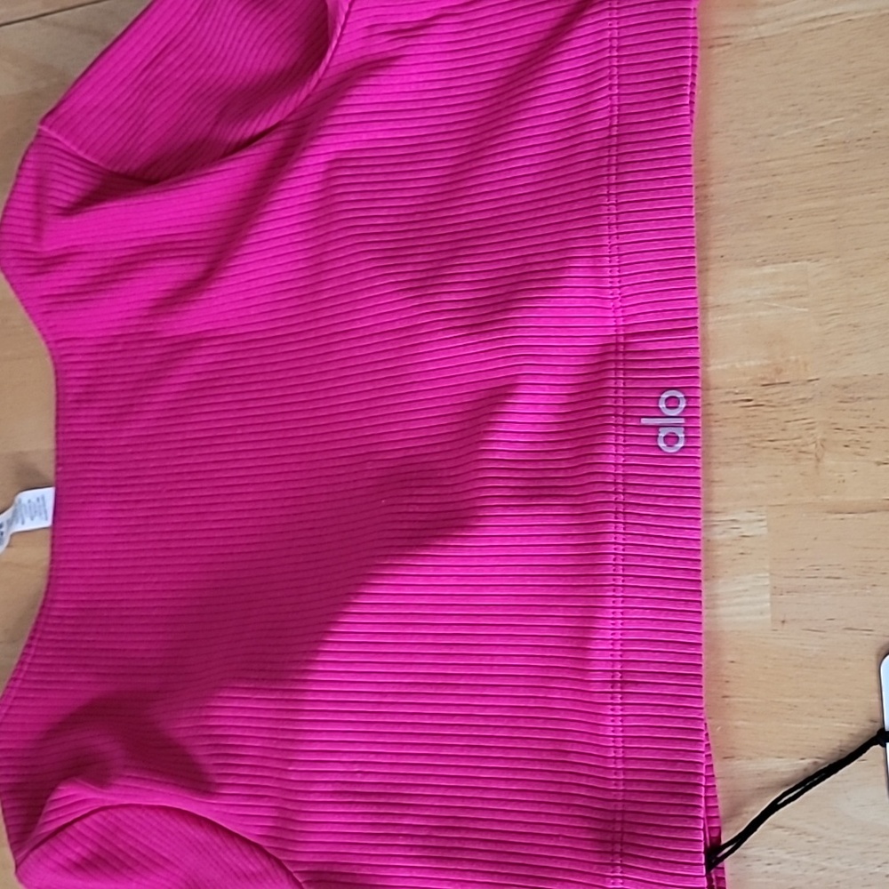 Alo Yoga Ribbed Defined Long Sleeve Bra - Picture 3 of 9